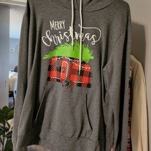 Christmas hoodie, tagged 2XL fits XL